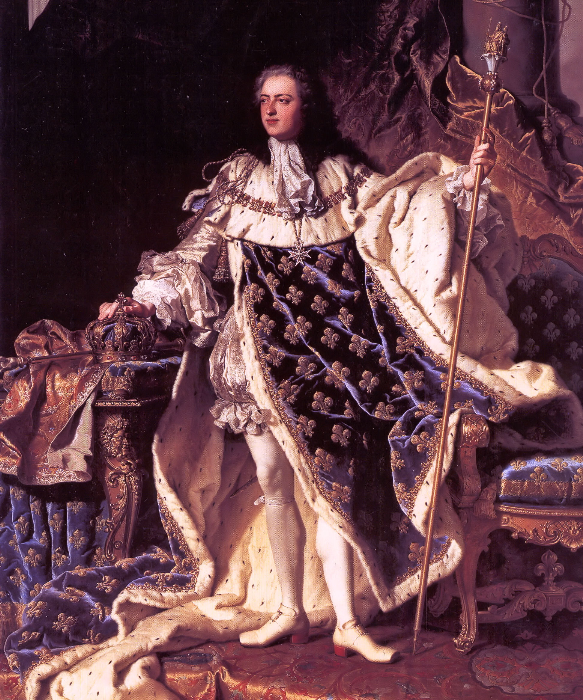 Koning Lodewijk XV  de vijftiende Quinze kennisbank Zilver.nl